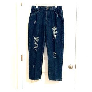 RIDERS high waisted distressed “mom jeans”